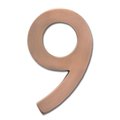 Perfectpatio 3582AC Number 9 Solid Cast Brass 4 inch Floating House Number Antique Copper &quot;9&quot; PE727842